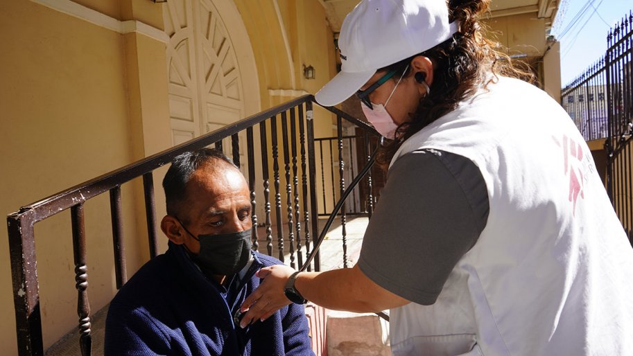 Une équipe MSF se rend régulièrement dans la ville de Piedras Negras, pour fournir des soins médicaux et de santé mentale.