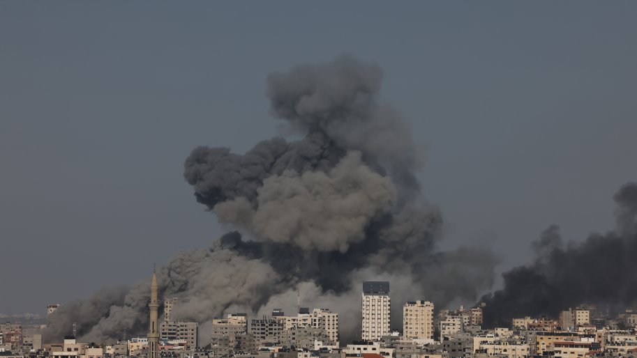 Bombardements sur la bande de Gaza - image d'illustration, octobre 2023