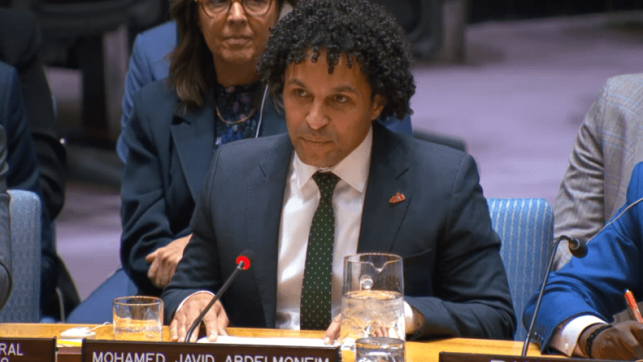 Javid Abdelmoneim, président international de MSF devant le Conseil de sécurité des Nations-unies  © UNTV