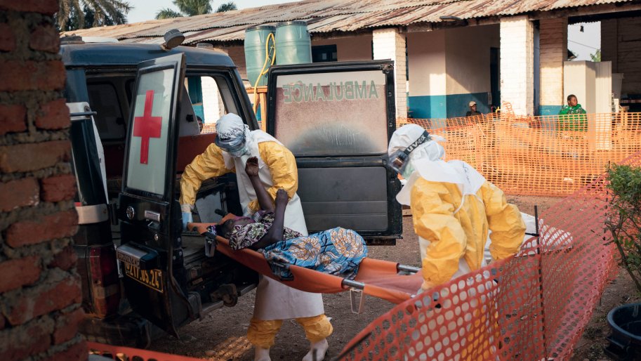 Centre de traitement d'Ebola à l'hôpital de Mongbwalu