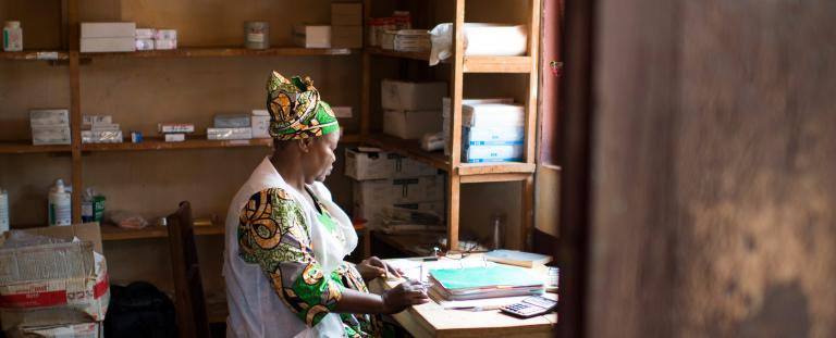Une pharmacienne MSF en République centrafricaine.