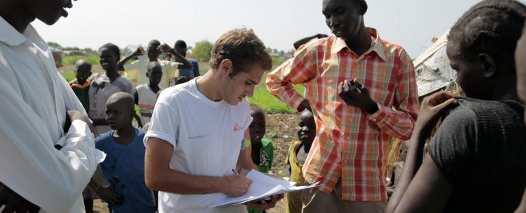 Un épidémiologiste MSF au Soudan du Sud.