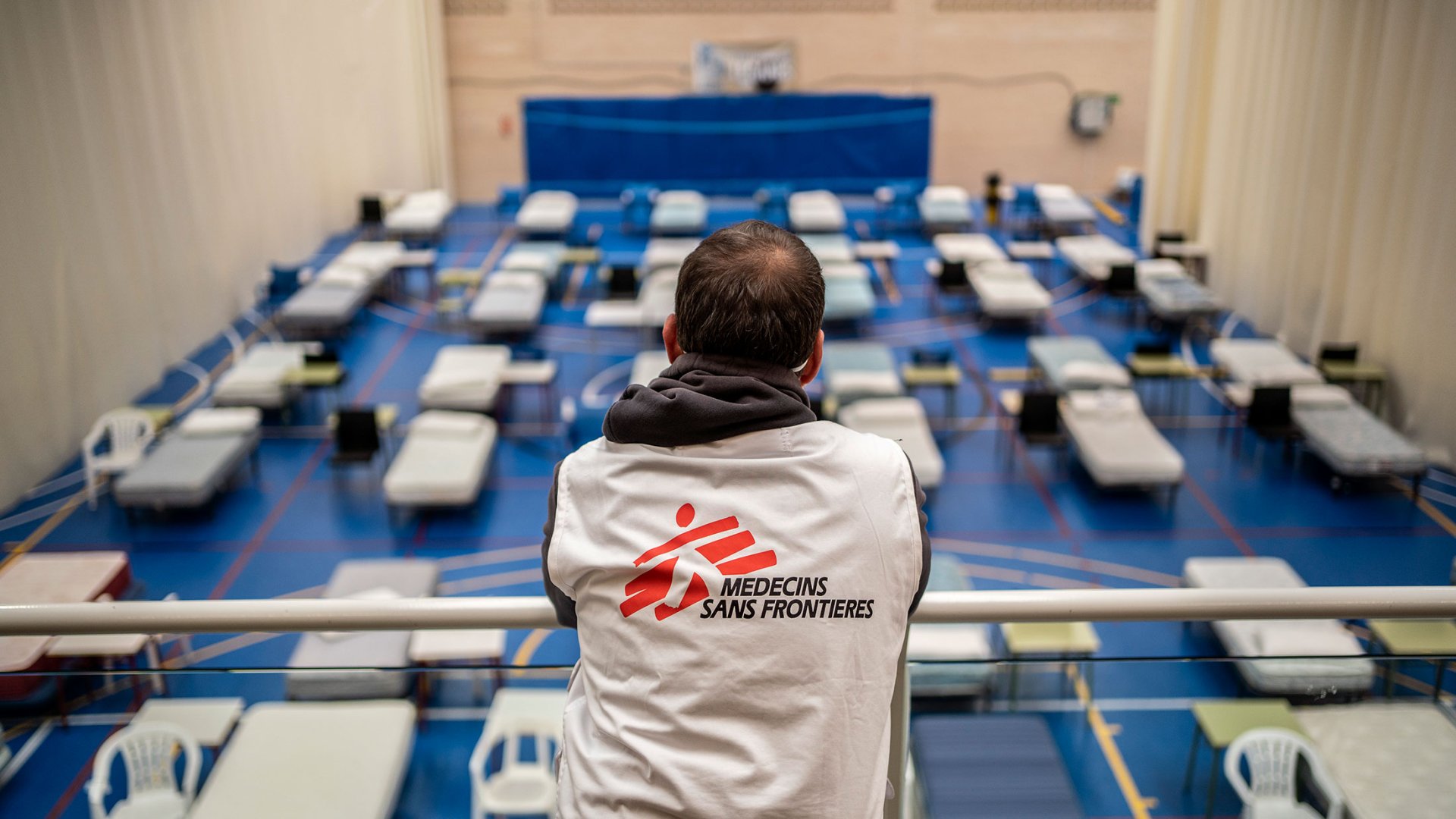 Das Spital Leganes in Spanien, das am 25. März 2020 von MSF eingerichtet wurde.