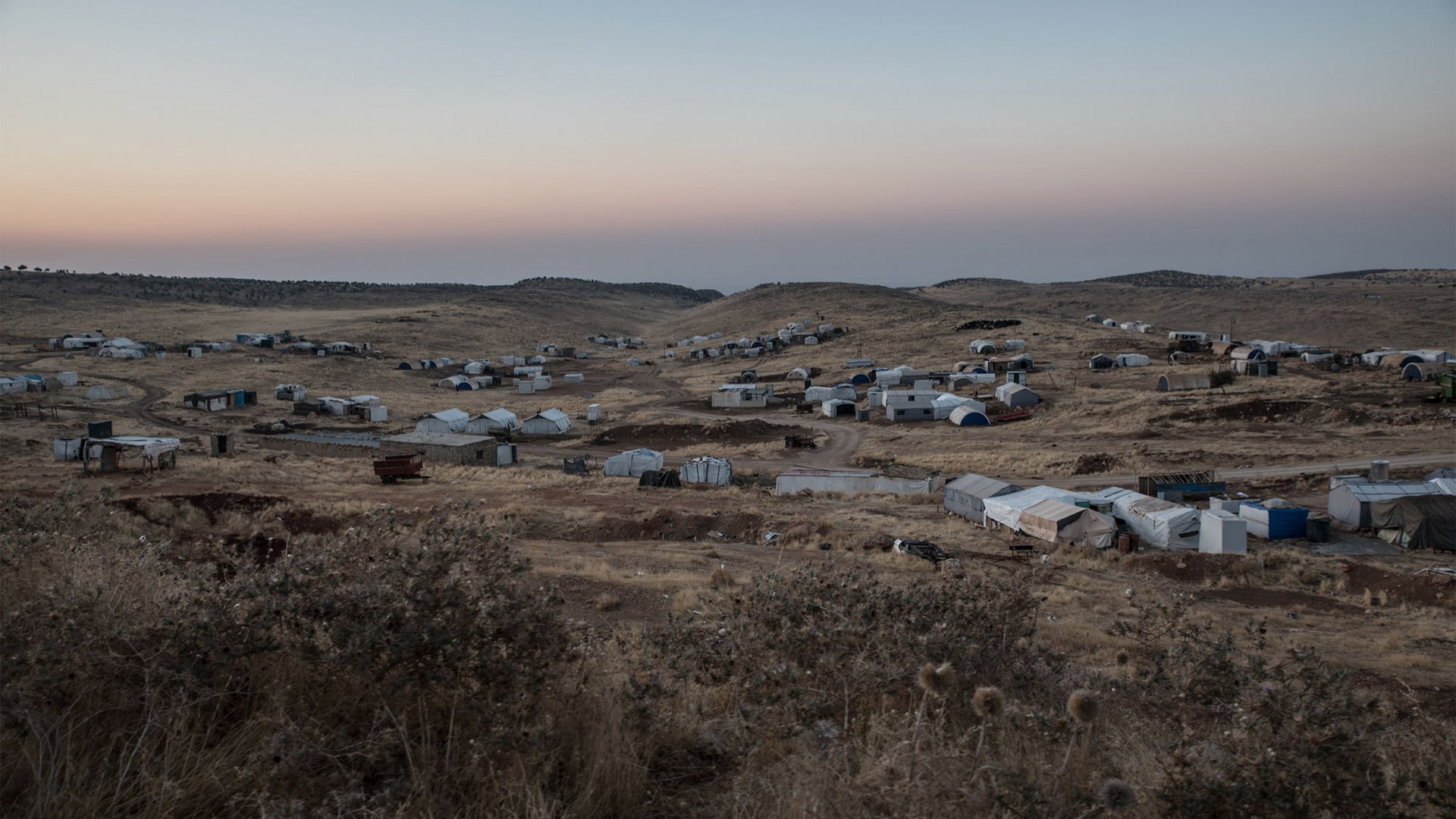 Camp de déplacés dans la région du Sinjar.