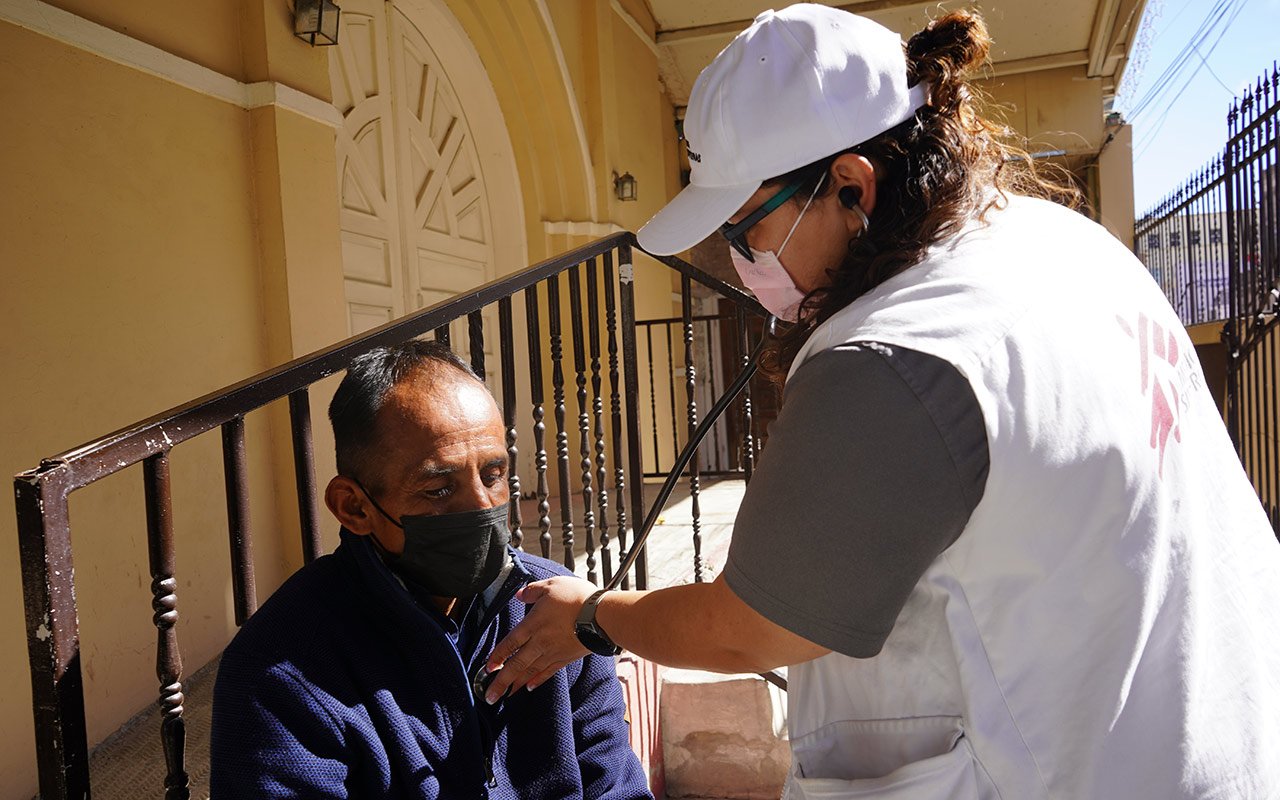 Une équipe MSF se rend régulièrement dans la ville de Piedras Negras, pour fournir des soins médicaux et de santé mentale.
