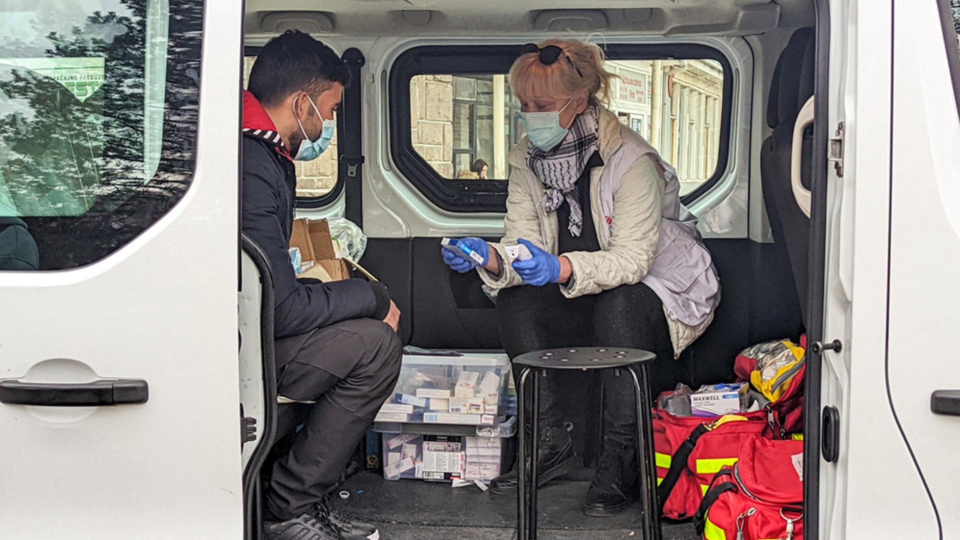 Activités médicales à Pirot. Mars 2023, Serbie. 