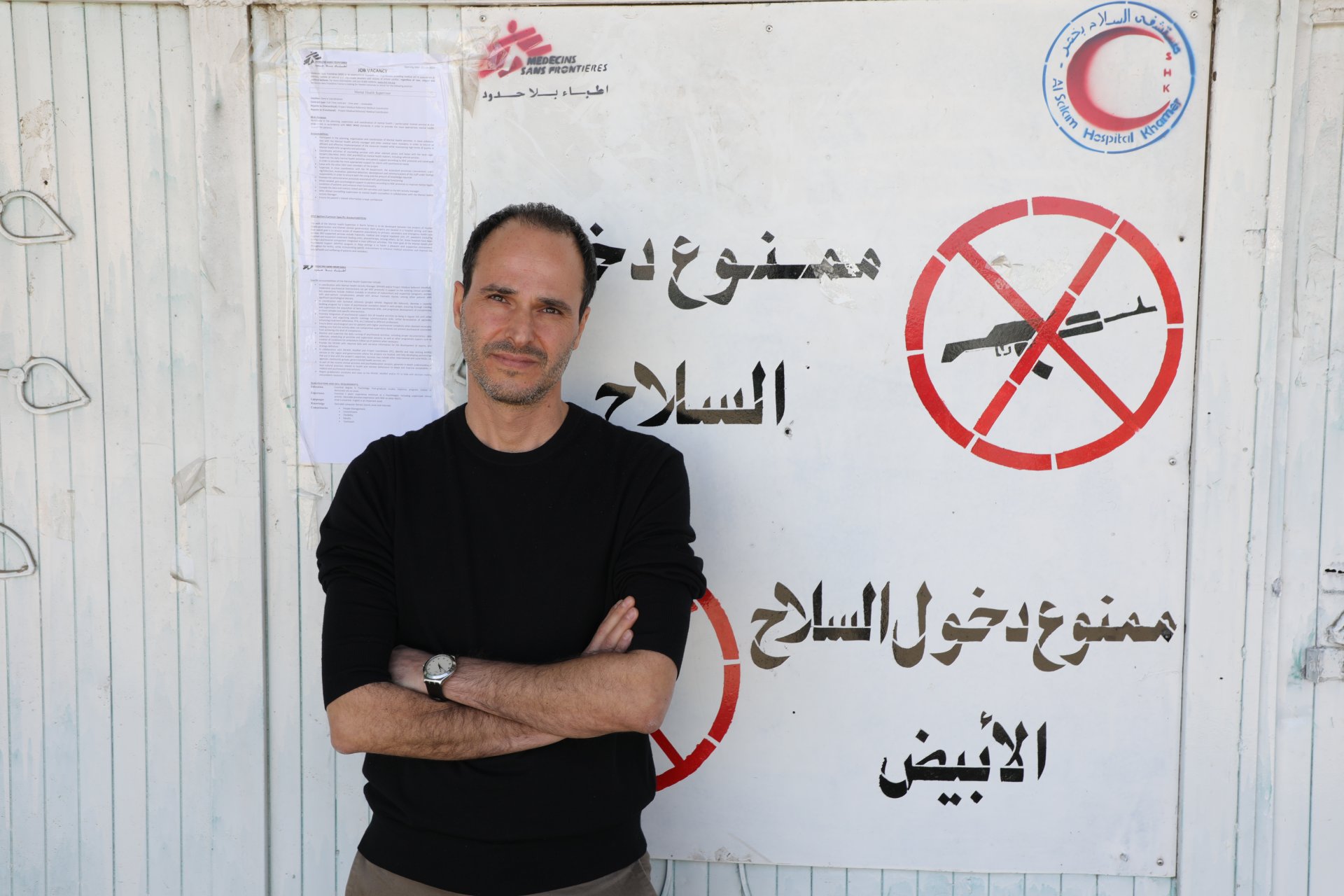 Président international de Médecins Sans Frontières, Christos Christou in Yemen. February 2023