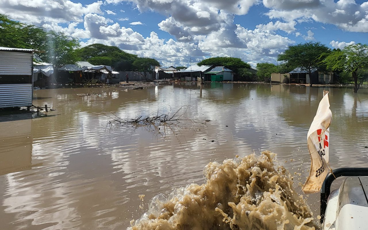 Inondations dans le camp de réfugiés de Dagahaley. Kenya, 11 novembre 2023.