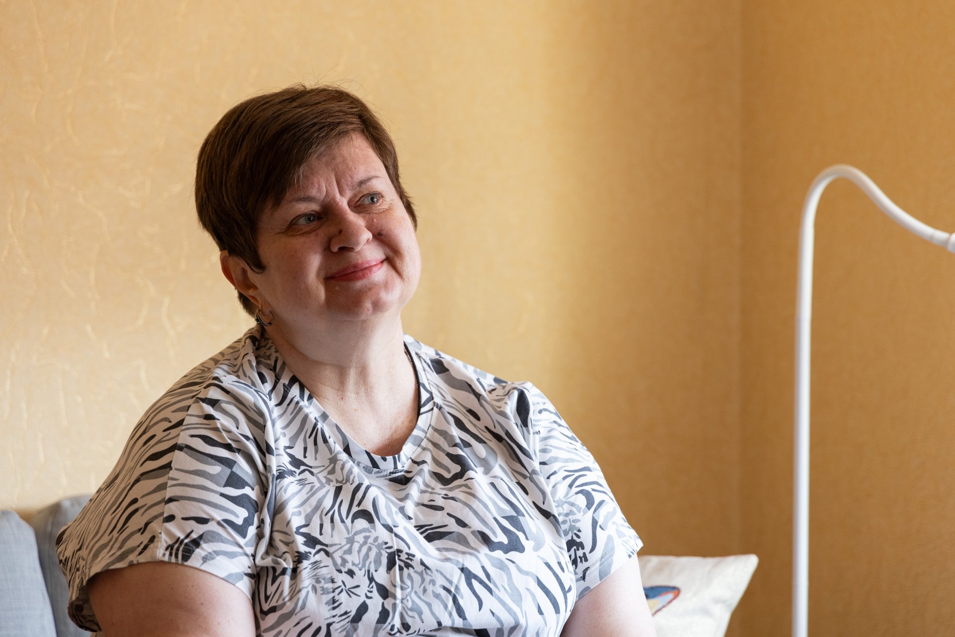Portrait von Natalia Kyshnir, 56 Jahre.©Fanny Hostettler/MSF