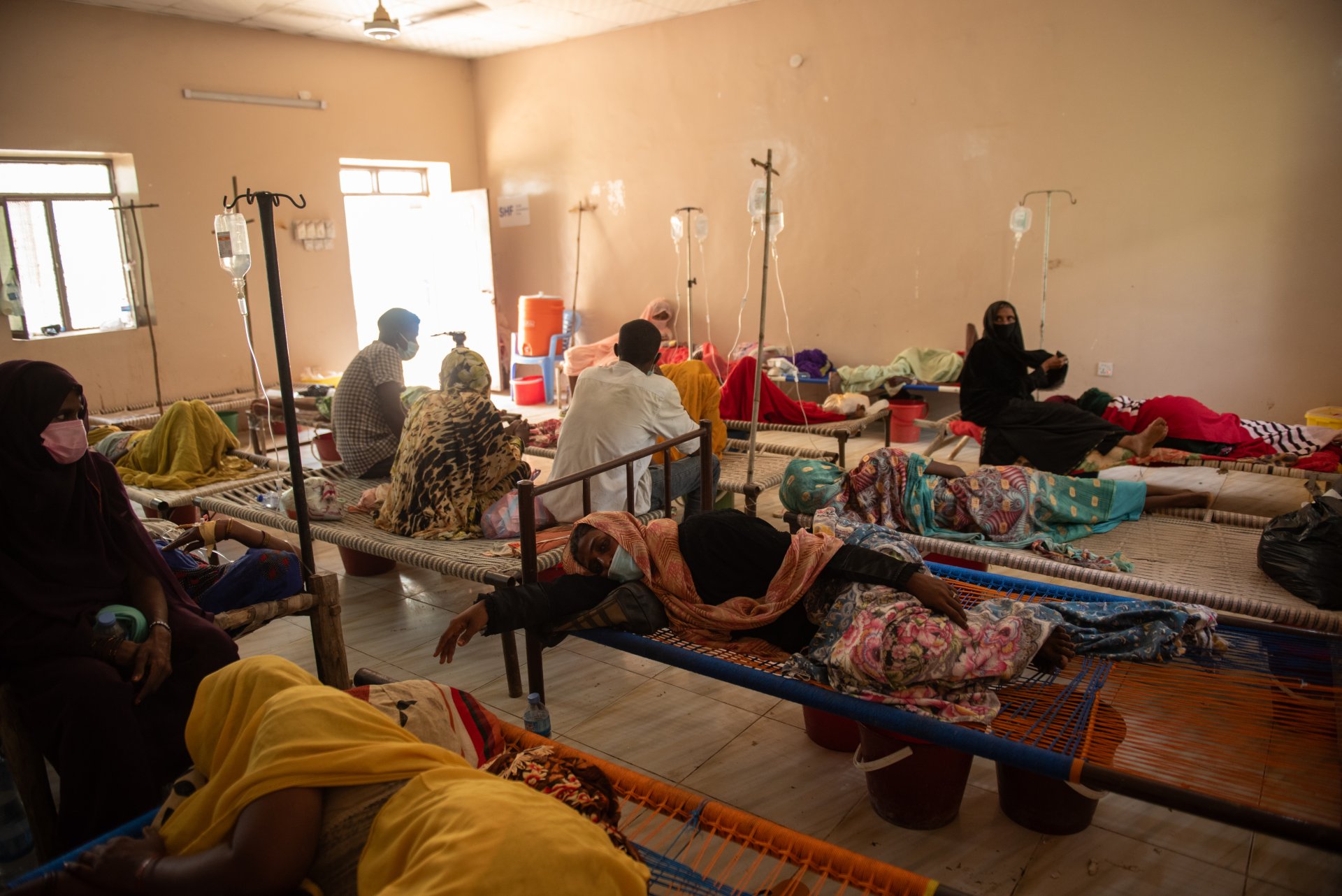Centro MSF di trattamento del colera situato a Kassala, Sudan