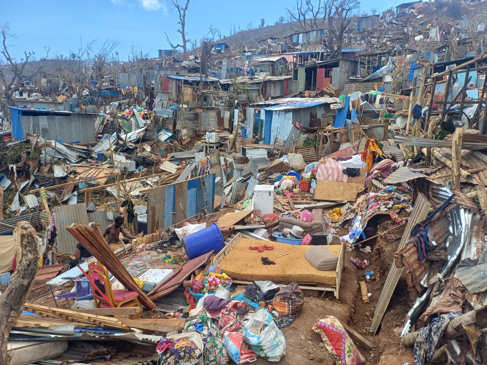 Bidonville de Kaweni, 18 décembre 2024.