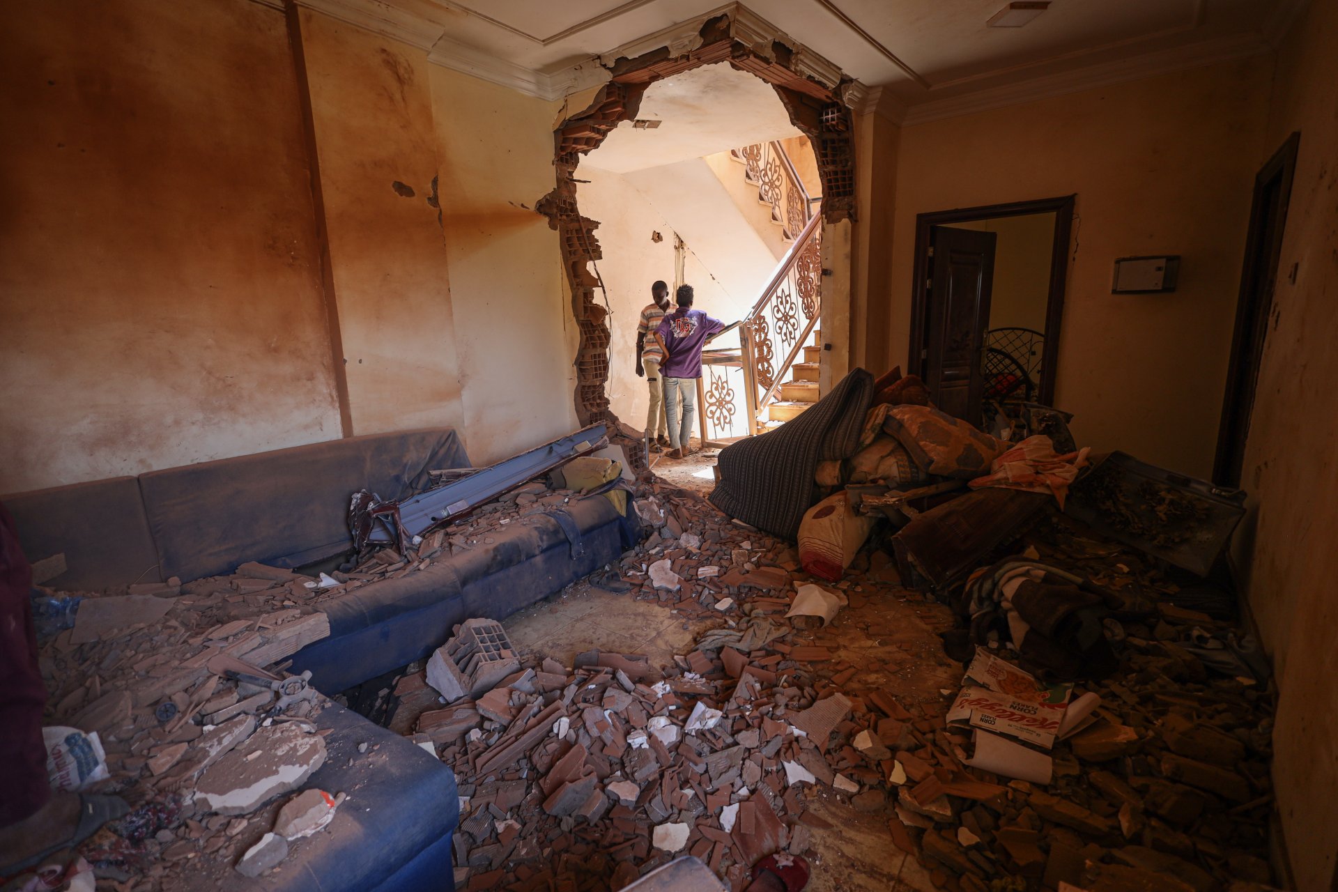 Maison détruite à Khartoum, Avril 2023