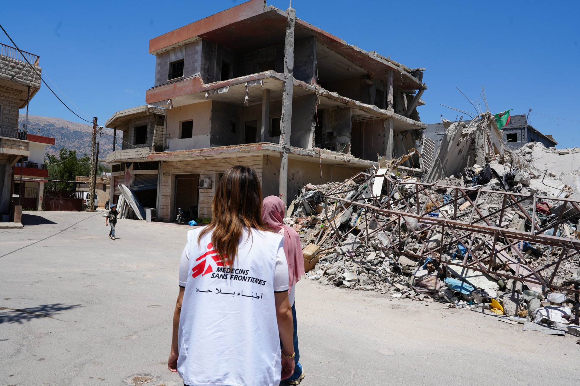 Dégâts à Sohmor, dans la Bekaa, à la suite des frappes israéliennes