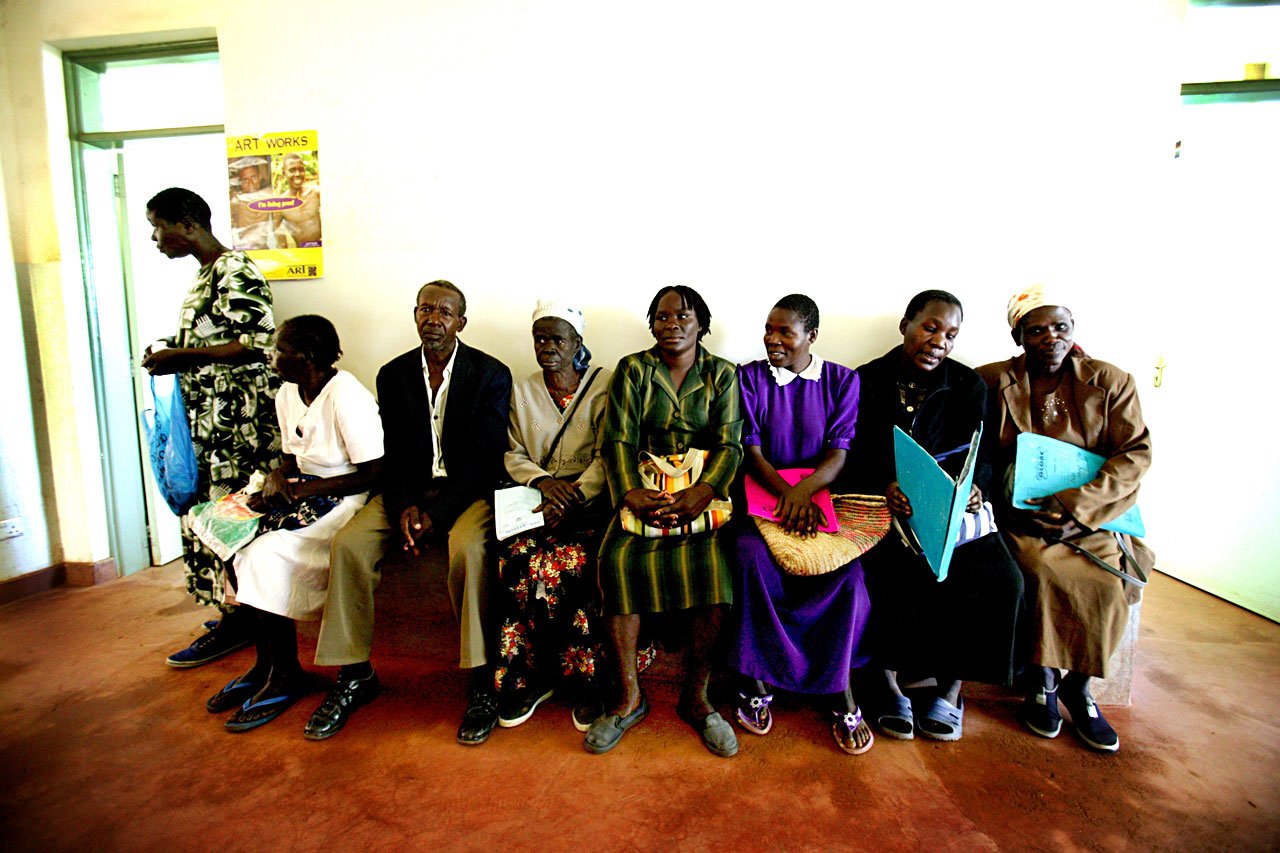 Dans une centre de santé de MSF, District de Busia, Kenya, 2007.