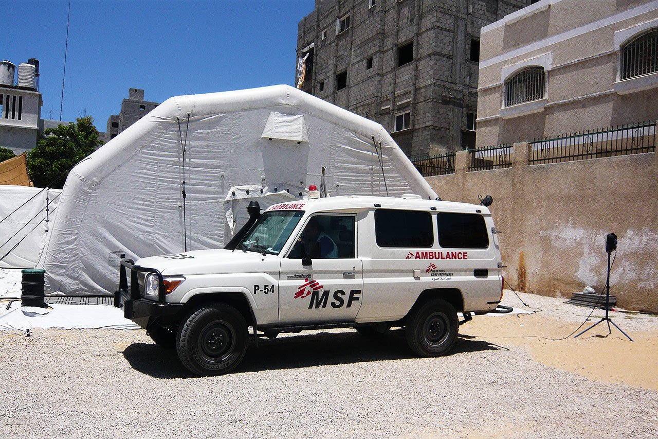 Depuis la guerre de Gaza, en janvier 2009, MSF a doublé le nombre de son personnel et accru le niveau de ses activités, Gaza, Territoires palestiniens, 30.06.2009.