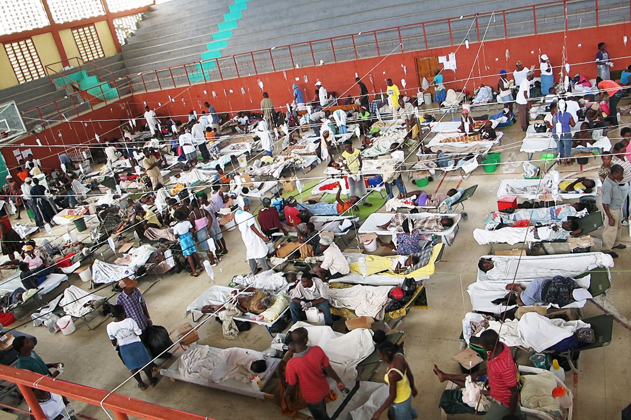 Centre de traitement du Choléra à Cap Haïtien, Haïti, 2010