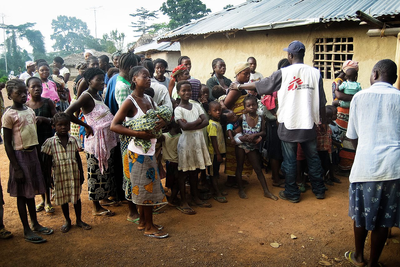 Cliniques mobiles d’MSF au Liberia accueillant les populations locales et les réfugiés de Côte d’Ivoire. 05.01.2011 