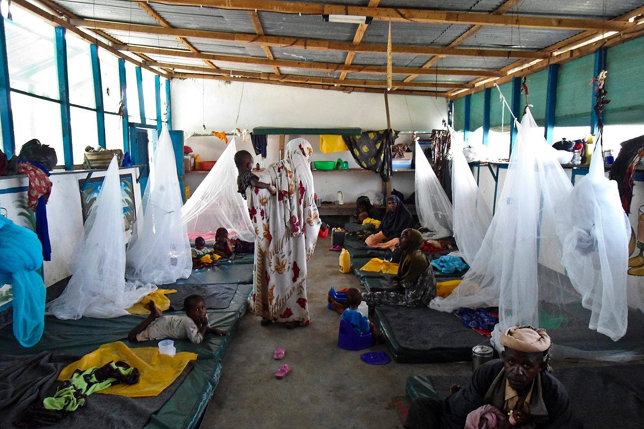 A Marere, la situation est dramatique. Ceci est le seul hôpital dans cette région de la Somalie et les patients affluent de tout le pays.