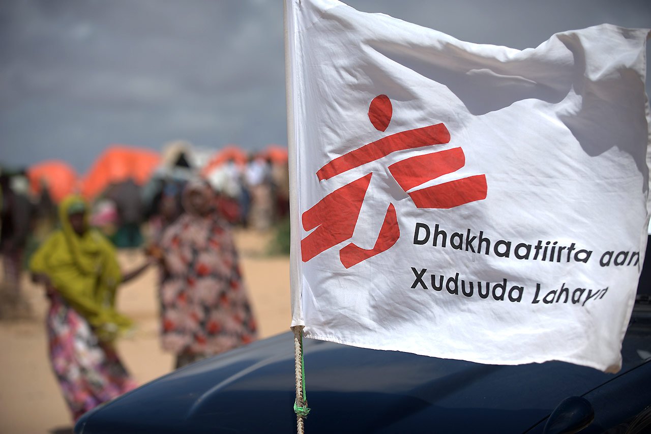 MSF dans le camp de déplacés de Rajo, à Mogadiscio. Septembre 2011