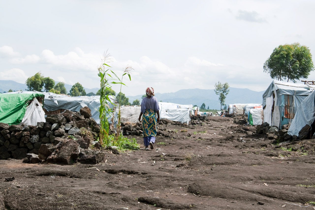 Plus de 100 000 déplacés sont actuellement hébergés dans plusieurs camps de la région de Goma.