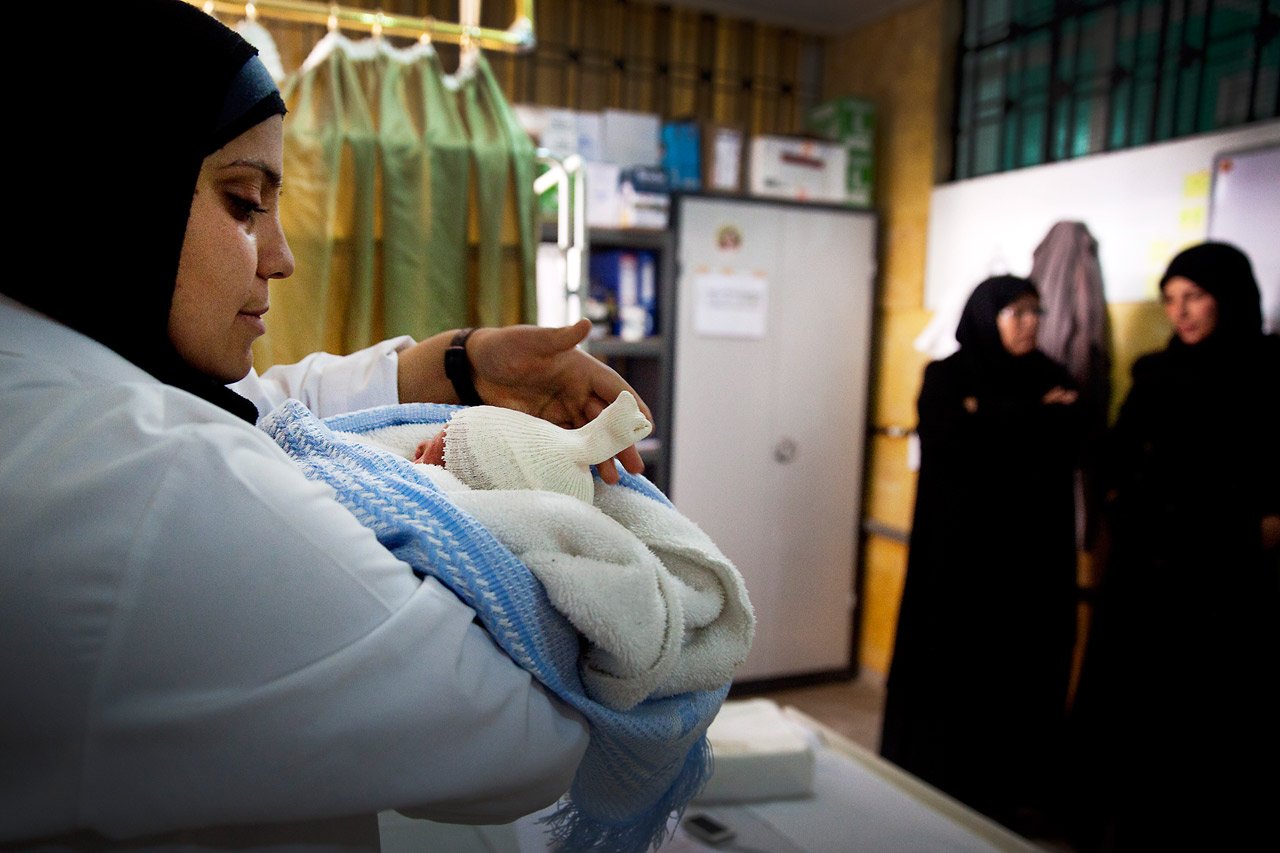 Maternité d'un hôpital de MSF dans le nord de la Syrie
