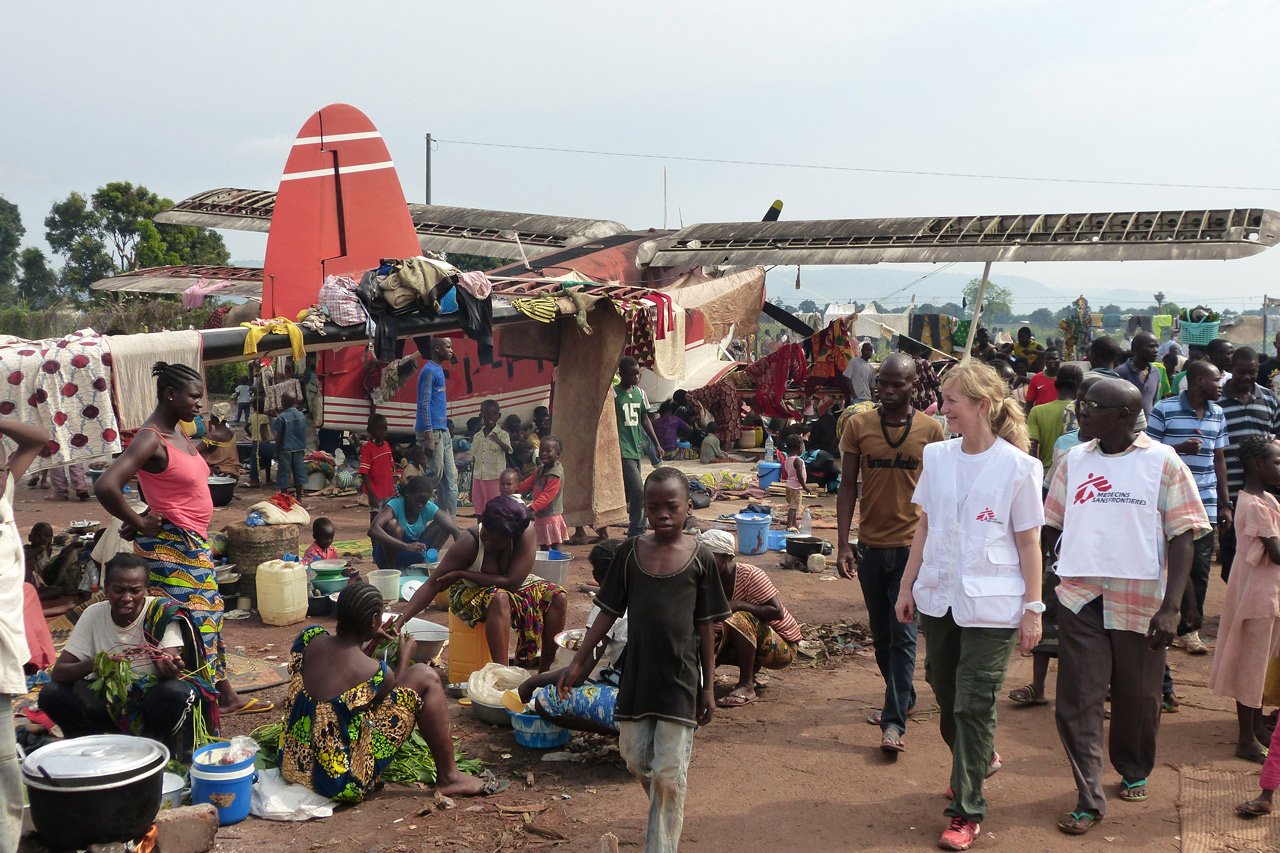 C’est dans le camp de Mpoko, en lisière de l’aéroport de Bangui, que la situation humanitaire est aujourd’hui la plus dramatique.