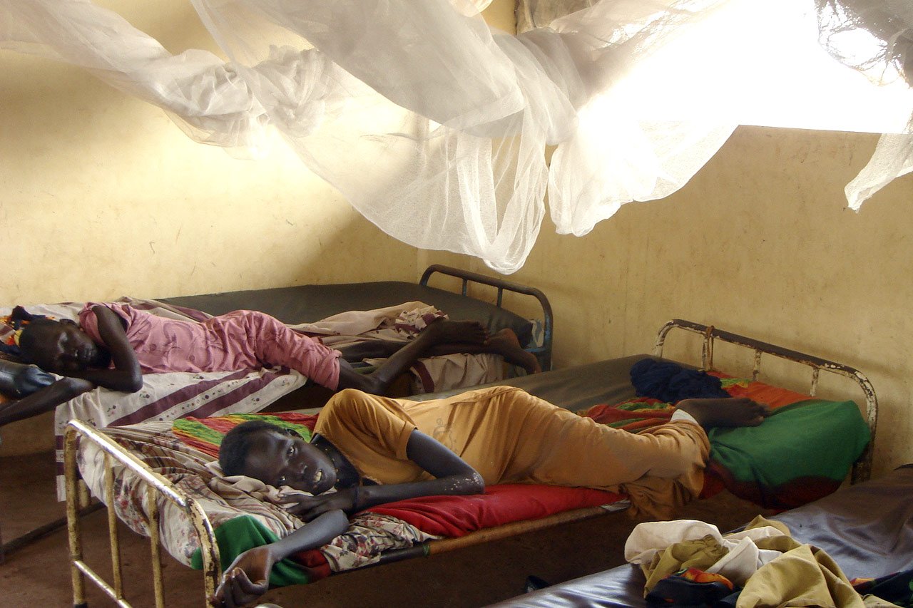 Des patients dans le pavillon traitant la tuberculose en 2006.