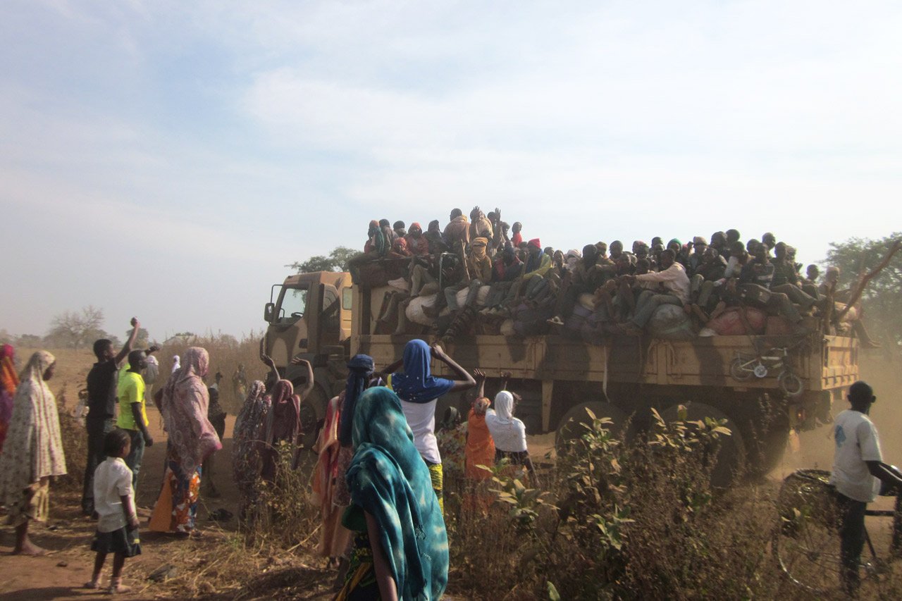 Au total, on estime que 80 000 à 100 000 réfugiés ont fui la RCA vers le Cameroun, le Tchad, le Congo Brazzaville et la République démocratique du Congo