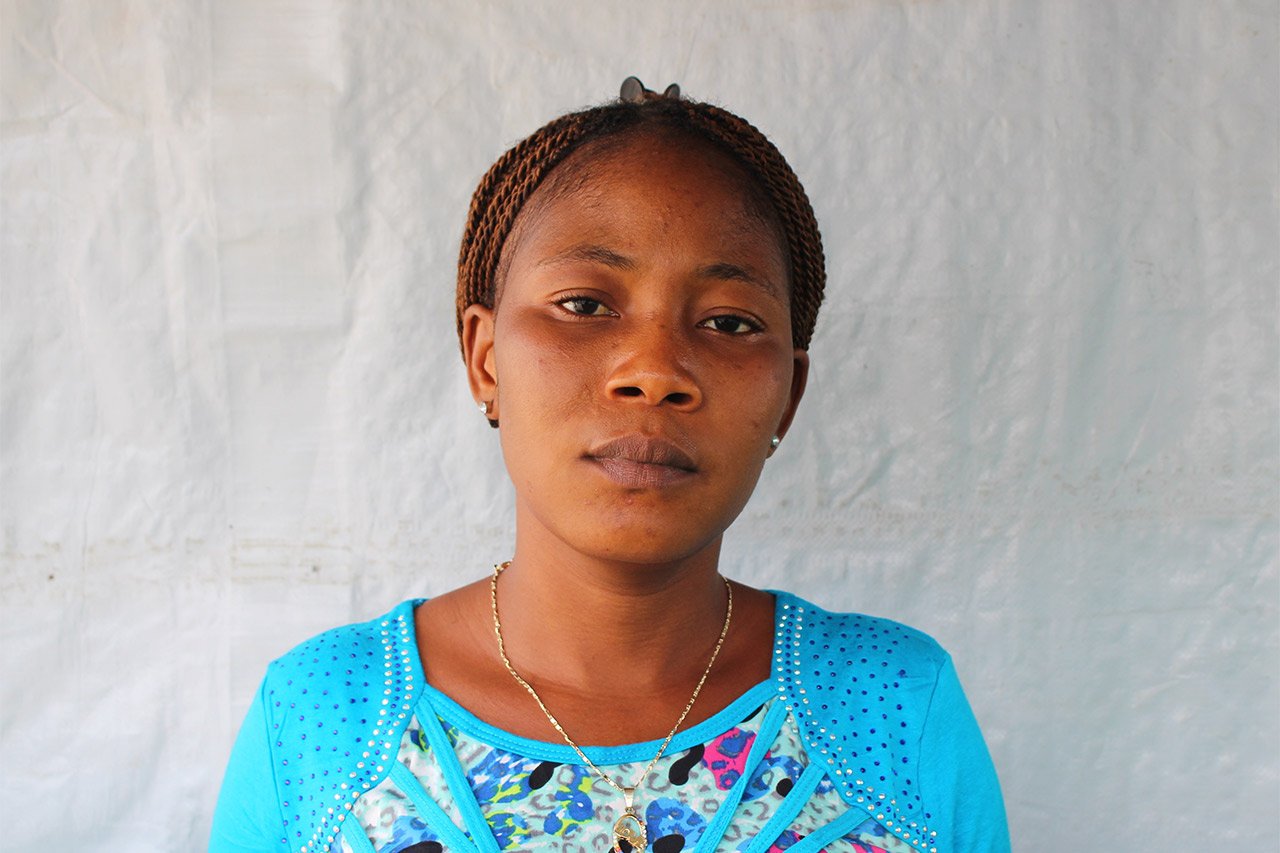 Hellen Morris, survivante d’Ebola au Liberia. Le virus a emporté son mari et sept membres de sa famille, dont ses beaux-parents, en août 2014.