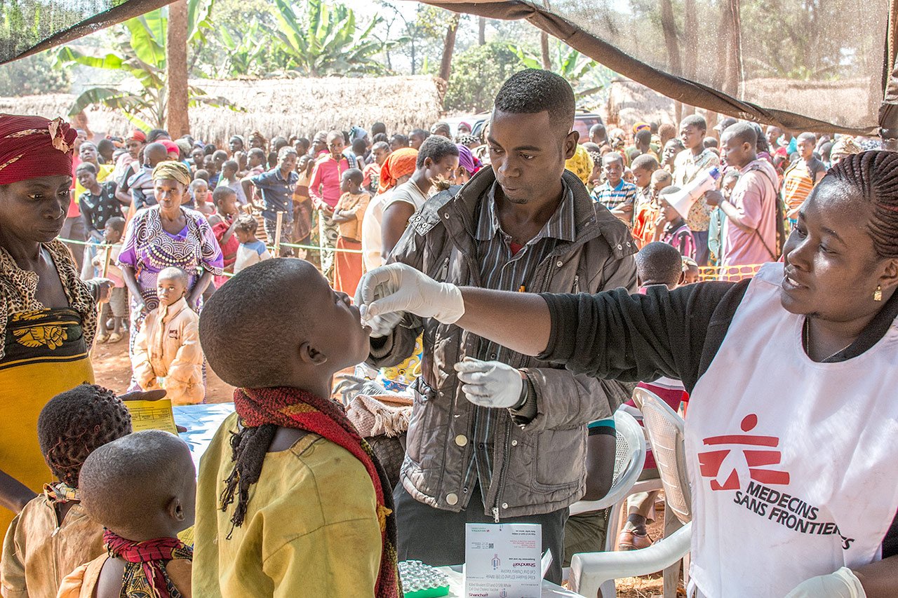 Environ 55 000 personnes, incluant les enfants âgés d’un an ou plus ont déjà reçu le vaccin oral, fourni par MSF.