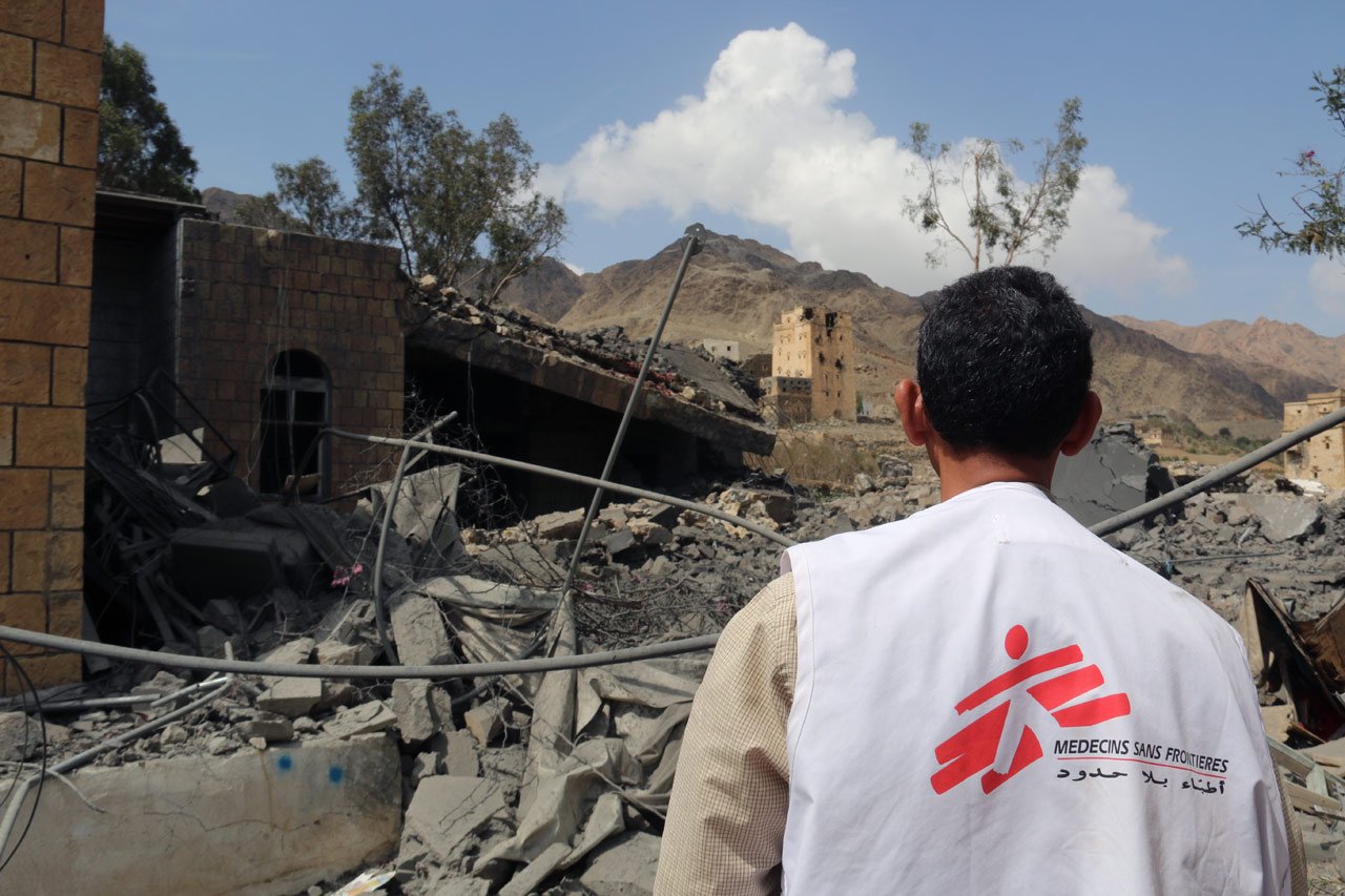 Octobre 2015 - hôpital bombardé d'Haydan