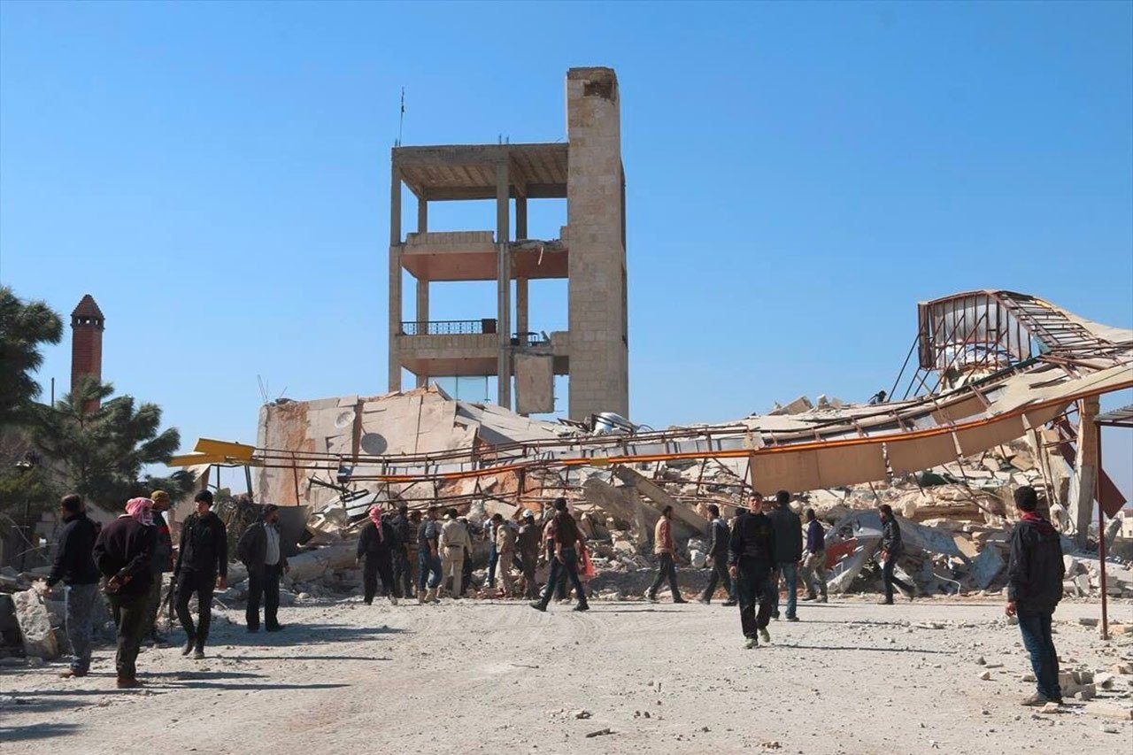 L’hôpital Ma’arat Al Numan soutenu par MSF a été attaqué et détruit le 15 février 2016.