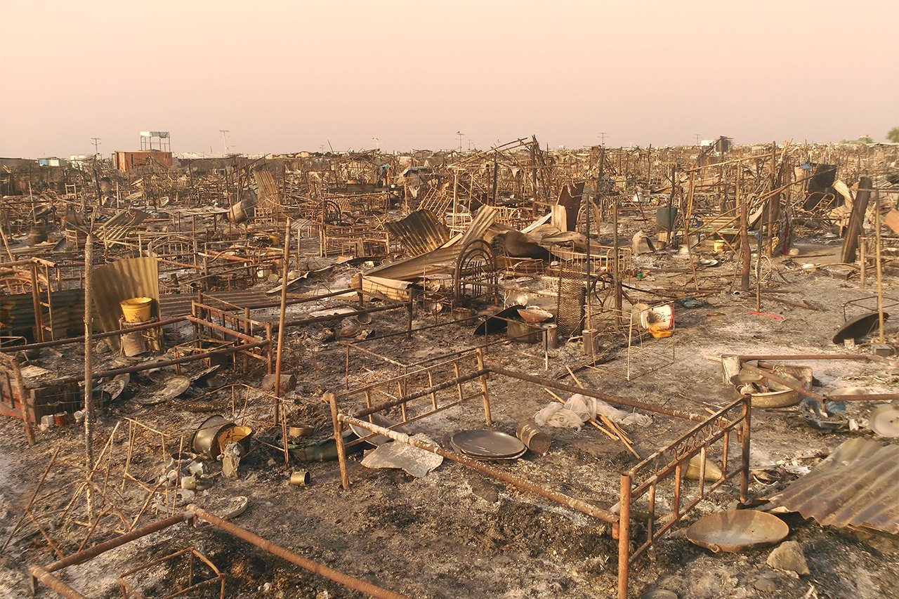 Malakal, après l'attaque des 17 et 18 février derniers.