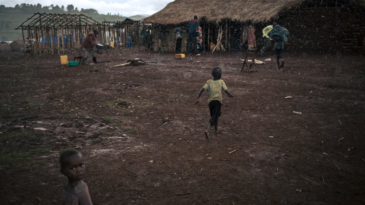 Camp de déplacés internes de Rho, RDC, 11 novembre 2019