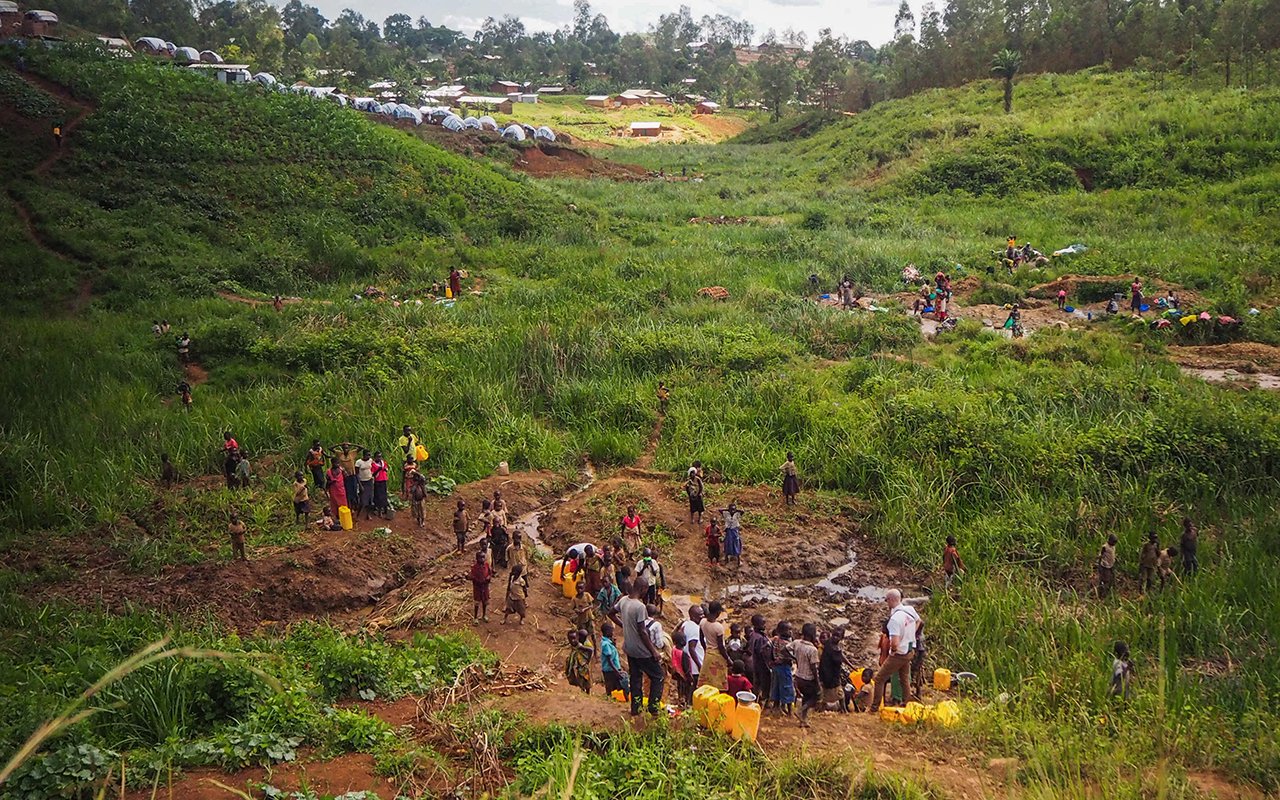 Vertriebenenlager in Djugu, Provinz Ituri. Demokratische Republik Kongo, 20. Mai 2020