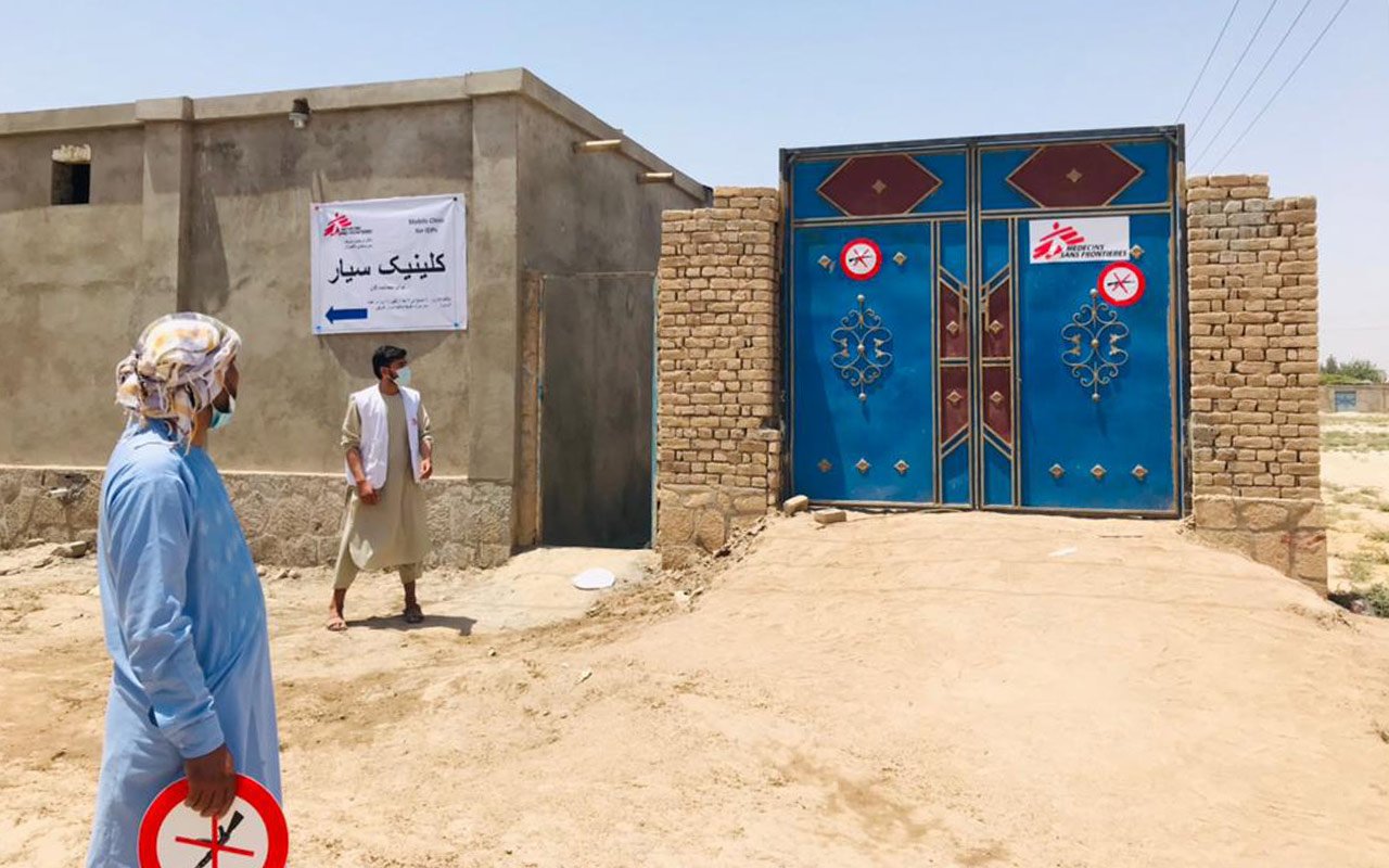Vue de la clinique mobile MSF de Kunduz