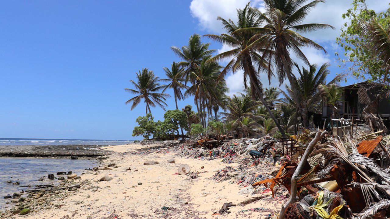 Erosion sol Kiribati. Novembre 2022. 