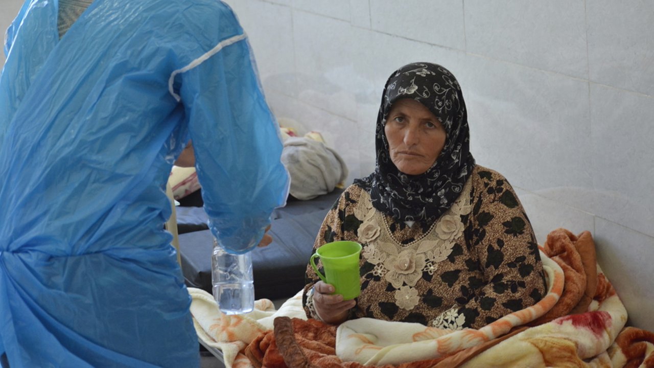 Fatina Cholera-Behandlungszentrum in Rakka. 3. November 2022.