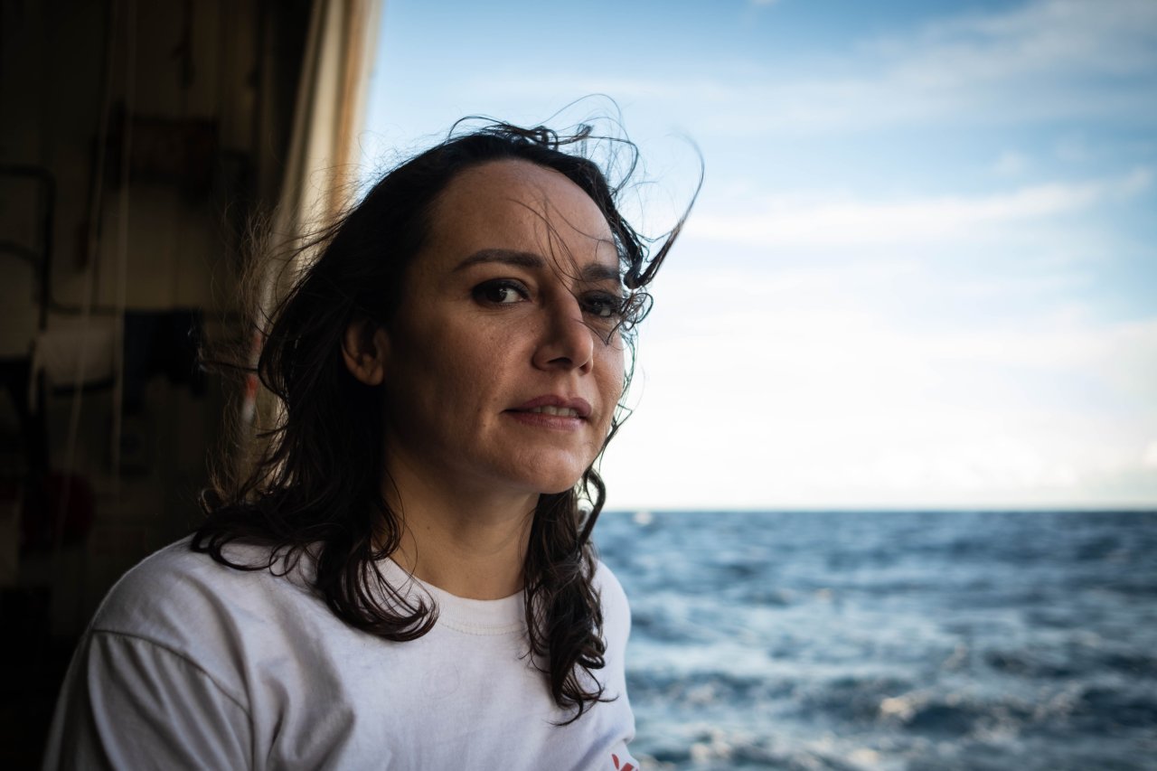 Lucia, stellvertretende Projektkoordinatorin an Bord der Geo Barents. Mittelmeer. Januar 2023.