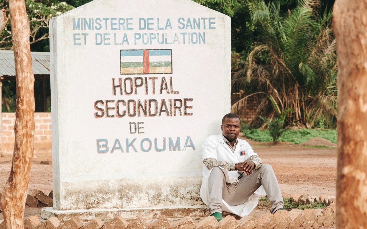Dr Louis-Marie Sabio, directeur de l'hôpital secondaire de Bakouma, préfecture de Mbomou, 28 mars 2023.
