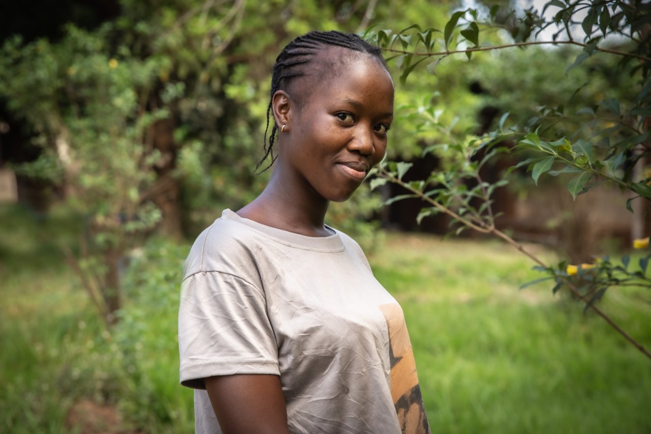 Die 19-jährige Lidia ist ebenfalls eine Überlebende von sexualisierter Gewalt, die von der ANAF unterstützt wurde. Zentralafrikanische Republik, Mai 2023.
