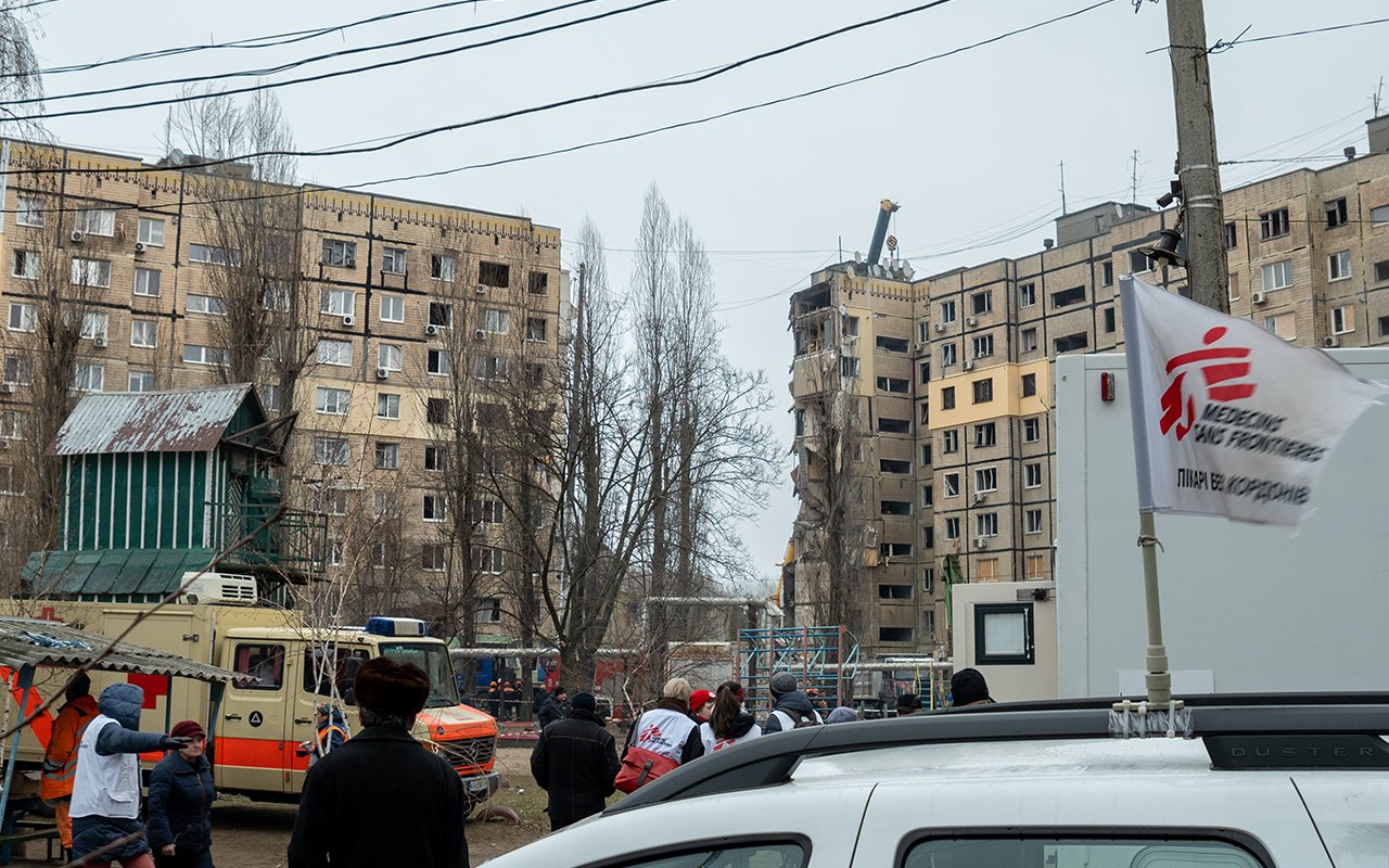 Attaque d'un immeuble résidentiel dans le centre de Dnipro, Ukraine, 16 janvier 2023