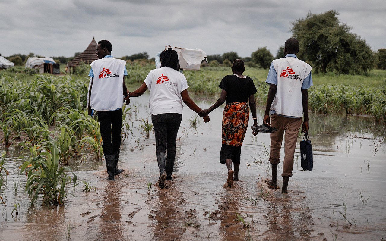 Equipe MSF à Abyei, Soudan du Sud. 4 août 2023