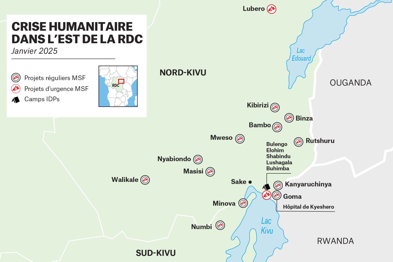 Activités de MSF aux Nord et Sud-Kivu.