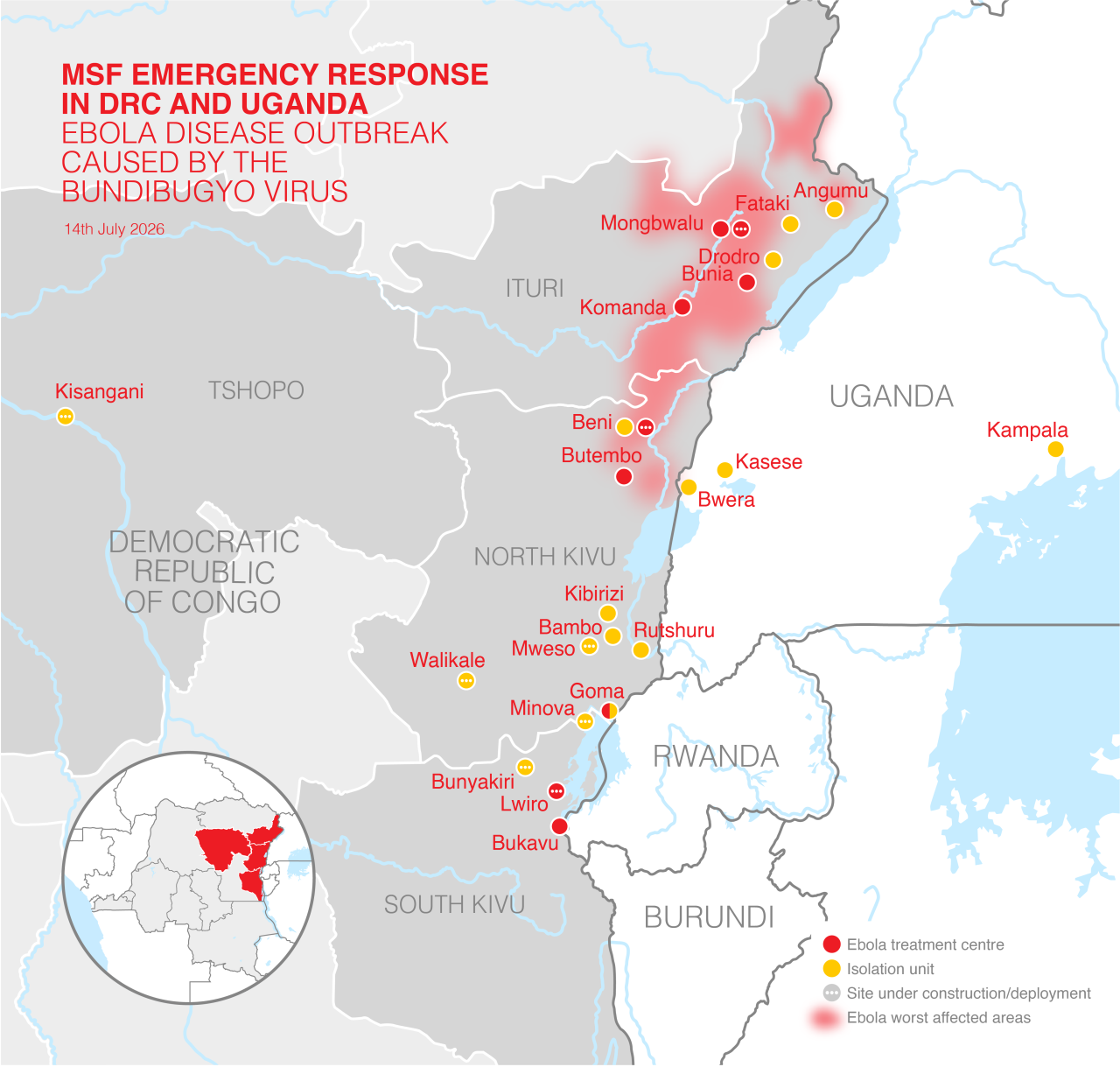 RDC and Uganda MSF Ebola MSF response