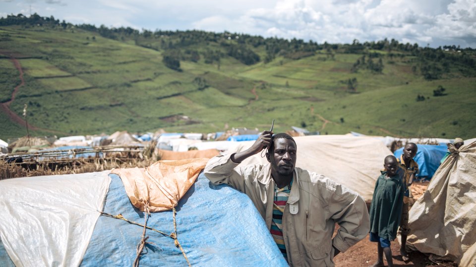 Camp de déplacés internes de Rho, RDC, 11 novembre 2019