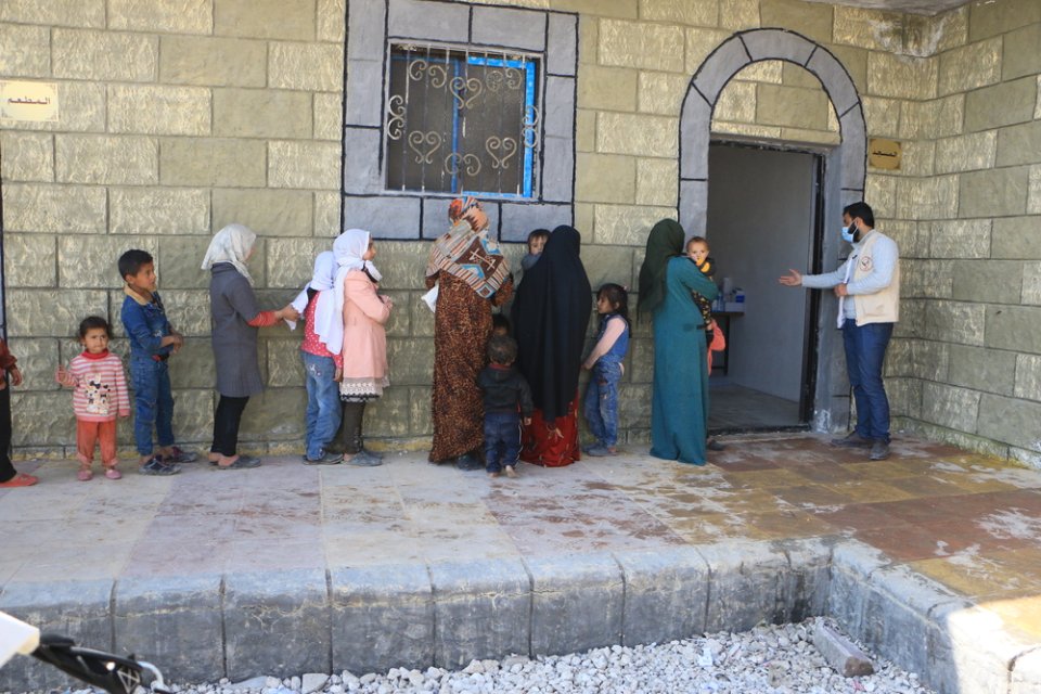 Klinik einer lokalen Partnerorganisation. Jindires, Nordsyrien, März 2023.
