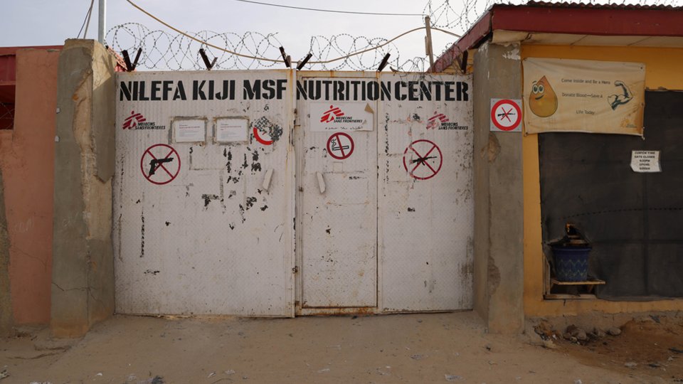 Therapeutisches Ernährungszentrum Nilefa Kiji in Maiduguri, Bundesstaat Borno, Nigeria, April 2023.