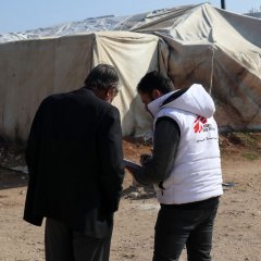 Dans le camp de Qadimoon au nord-ouest de la Syrie le 17 février 2020.