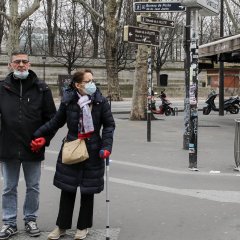 Paris, mars 2020. Des mesures de confinement ont été prises par le gouvernement français lundi 16 mars pour lutter contre le coronavirus.